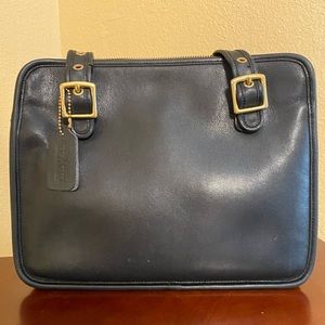 2000 Black Vintage Coach Legacy Compartment Bag EOD 9163
